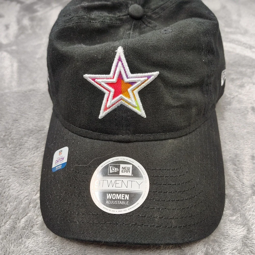 New Era Dallas Cowboys NFL 2023 Crucial‎ Catch Black 9Twenty Adjustable Hat Cap